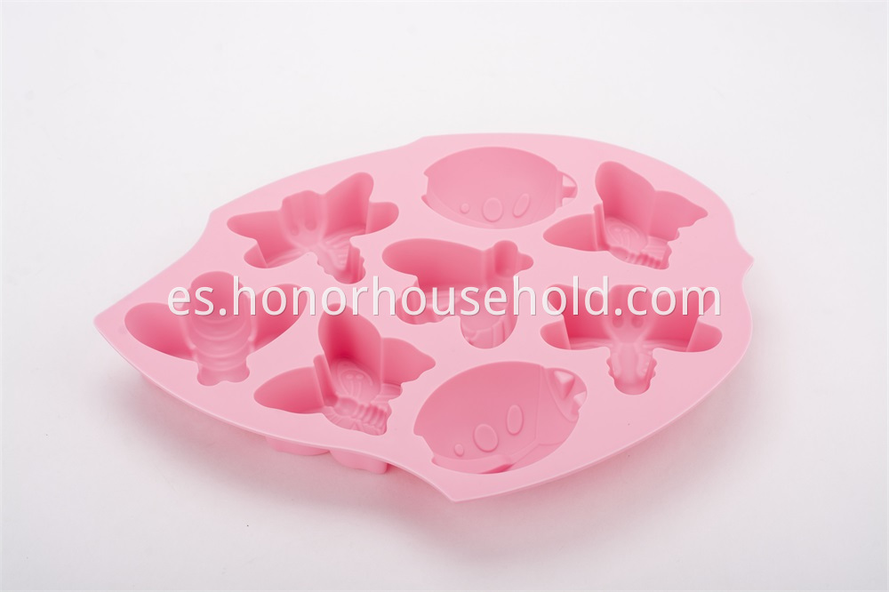 LD-B0003 FOLUDA DE CARTEO DE ALIMENTO Formas de animales Molde de silicona para hornear herramientas de decoración establecidas